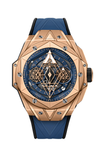 ساعت مچی مردانه هابلوت سوئیس HUBLOTSANG BLEU II KING GOLD BLUE45MM