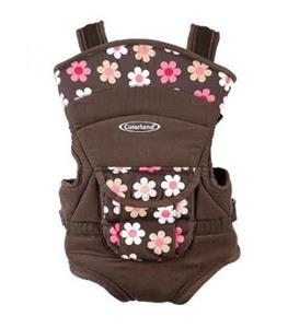 اغوشی 4 کاره کالرلند قهوه ای گلدار Colorland 1690.1 Flower Baby Carrier 