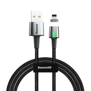 کابل آهنربایی لایتنینگ بیسوس CALXC-B01 Baseus Lightning Zinc Magnetic Cable 2m/2.5A