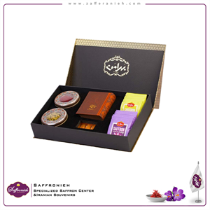 پک هدیه زعفران و دیوان حافظ بهرامن
