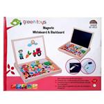 تخته سیاه و وایت برد دو طرفه مگنتی آموزشی green toys کد GT-193D