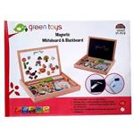 تخته سیاه و وایت برد دو طرفه مگنتی آموزشی green toys کد GT-193B