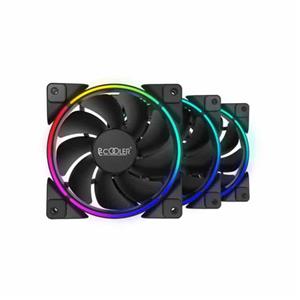 کیت فن کامپیوتر پی سی کولر مدل PCcooler Corona 3-in-1 نور پردازی FRGB PCCOOLER Corona FGRB Kit Case Fan