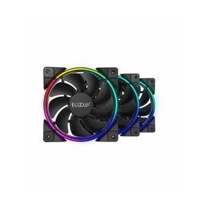 کیت فن کامپیوتر پی سی کولر مدل PCcooler Corona 3-in-1 نور پردازی FRGB PCCOOLER Corona FGRB Kit Case Fan