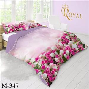 روتختی سه بعدی ساتن ابریشم ترک طرح گلدار – کد M 347