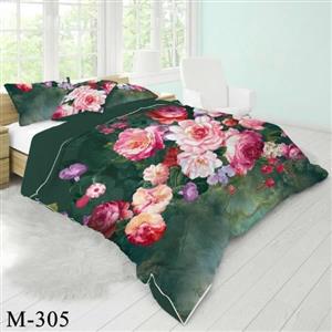 روتختی سه بعدی ساتن ابریشم ترک طرح گلدار – کد M 305