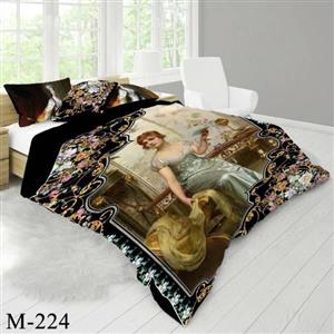 روتختی سه بعدی ساتن ابریشم ترک طرح مدرن – کد M 224