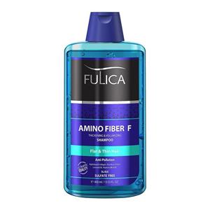 شامپو تقویت کننده حجم دهنده فولیکا حاوی امینو اسید 400 میل Fulica Amino Fiber Shampoo 400ml 