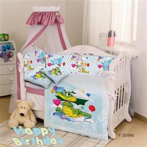روتختی سه بعدی ساتن ابریشم ترک طرح عروسکی – کد F 2096