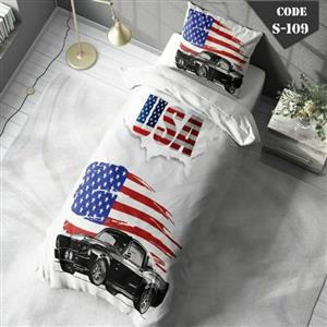 روتختی سه بعدی ساتن ابریشم ترک طرح برند – کد 109 S - 80*180