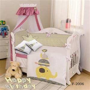 روتختی سه بعدی ساتن ابریشم ترک طرح عروسکی – کد F 2006
