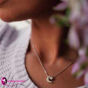 گردنبند نقره ماه و ستاره 