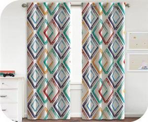 پرده چاپی طرح لوزی شاد – کد 544  140*290