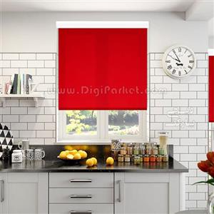 پرده شید ساده رنگ قرمز