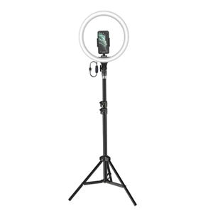 رینگ لایت بیسوس Baseus Live Stream Holder-floor Stand Ring Light CRZB12-B01 با پایه ۶۰ سانتی و هولدر 