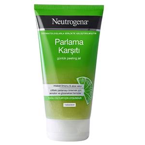 ژل لایه بردار لیمو الوئه ورا نوتروژینا neutrogena حجم 150 میلی لیتر Neutrogena Visibly Clear Pore Shine Peeling Gel 150M 