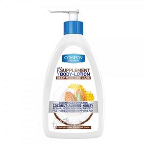 لوسیون بدن نارگیل و بادام عسل کامان 510 میلی لیتر Comeon Body Lotion Coconut Almond And Honey 510ml 