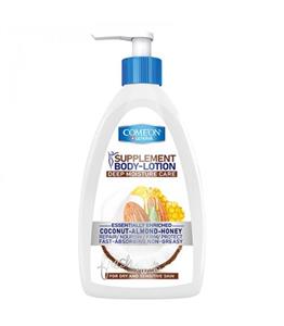 لوسیون بدن نارگیل بادام عسل کامان 510 میلی لیتر Comeon Body Lotion Coconut Almond And Honey 510ml 