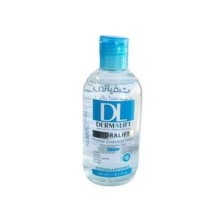 محلول پاک کننده پوستهای خشک هیدرالیفت درمالیفت 250 Dermalift Hydralift Hypoallergenic Micellar Cleansing Water For Dry Skin 250ml 