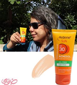 کرم ضدآفتاب SPF30 آکنه سول آردن 50 گرم Ardene Sun Acnesol Spf30 Oil Free Sunshield Cream 