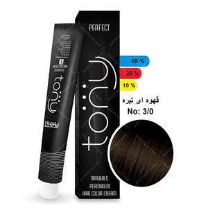 رنگ مو تونی مدل قهوه ای تیره شماره ۳,۰