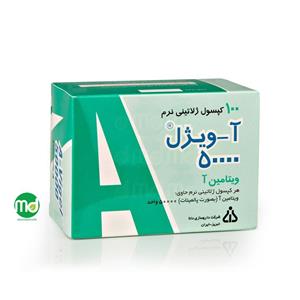 کپسول ژلاتینی نرم آ_ویژل 50000 واحد 100 عددی دانا