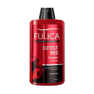 شامپو تثبیت کننده موهای قرمز فولیکا 400 میلی لیتر-Cutest red FULICA shampoo 400ml Fulica Shampoo Cutest Red 400ml