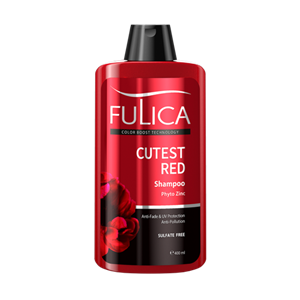 شامپو تثبیت کننده موهای قرمز فولیکا 400 میلی لیتر-Cutest red FULICA shampoo 400ml Fulica Shampoo Cutest Red 400ml