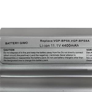 باتری لپ تاپ سونی مدل VGP BPS8A مناسب برای BPS8 شش سلولی نقره ای Battery Laptop Sony 6Cell Silver 