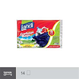 کیسه زباله سایز متوسط لندی - 14 عددی  |  70 × 55 سانتی متر