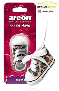 خوشبو کننده Areon طرح کفش کتانی مدل Romance Fresh Wave sneaker design 