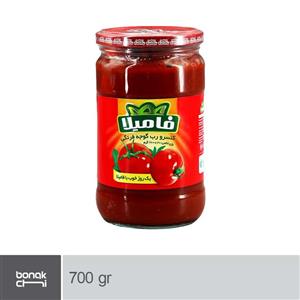 رب گوجه فرنگی شیشه ای فامیلا 700 گرمی 