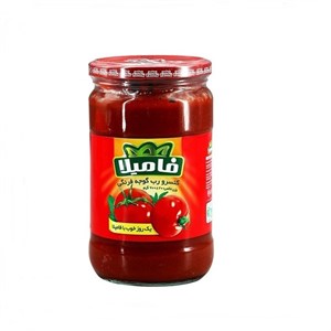 رب گوجه فرنگی شیشه ای فامیلا - 700 گرمی