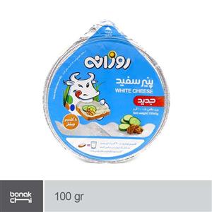 پنیر سفید نسبتا چرب روزانه 100 گرمی