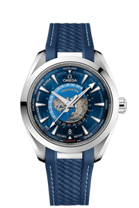 ساعت مچی مردانه امگا سوئیس Omega- AQUA TERRA 150 M- CO-AXIAL MASTER CHRONOMETER GMT WORLDTIMER 