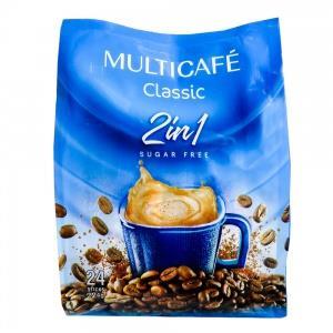 پودر کافی میکس 2 در 1 بدون شکر مولتی کافه بسته 24 عددی multicafe