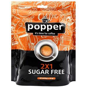 پودر مخلوط قهوه فوری 2 1 پوپر 240 گرمی Popper suger free 