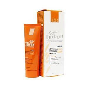 کرم ضد آفتاب الیوکس پوستهای چرب رنگی(بژروشن) Sun Screen Cream (for oily skin)cc cream 102 