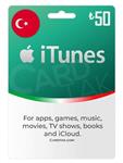 گیفت کارت اپل آیتونز 50 لیره ترکیه (TR)