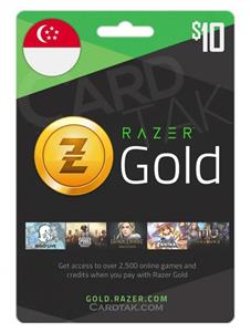 گیفت کارت ریزر گلد 10 دلاری سنگاپور (SG)