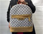 کیف کوله Louis Vuitton چهارخانه سفید کد 3021 زنانه