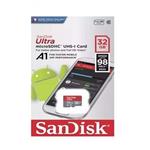 کارت حافظه‌ microSDHC سن دیسک مدل A1 کلاس 10 استاندارد UHS-I سرعت 98MBps ظرفیت 32 گیگابایت