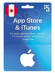 گیفت کارت اپل آیتونز 5 دلاری کانادا (CA)