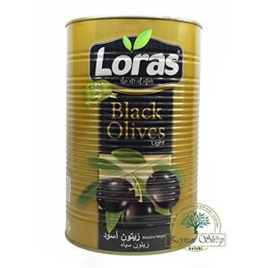زیتون سیاه فلزی هسته دار لوراس  LORAS 2500 گرمی