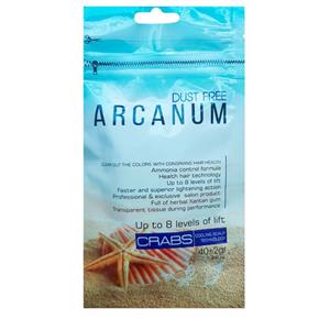 پودر دکلره خرچنگ آرکانوم 40 گرمی Arcanum Dust Free Crabs Bleaching Powder