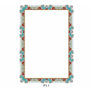 کاغذ تذهیب A5 مدل ابر و باد گلاسه مات 135 گرم کد 311 بسته 100 عددی