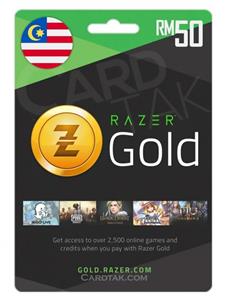 گیفت کارت ریزر گلد 50 رینگیت مالزی (MY) Razer Gold RM Gift Card Malaysia 