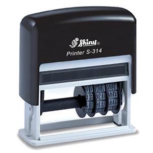 دستگاه مهر شاینی تاریخ دار مدل S-314 سایز 10 × 25