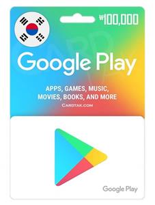 گیفت کارت گوگل پلی 100,000 وون کره جنوبی (KR) Google Play Gift Card ₩100,000 KRW South Korea