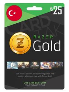 گیفت کارت ریزر گلد 25 لیر ترکیه (TR) Razer Gold 25 TRY Gift Card Turkey